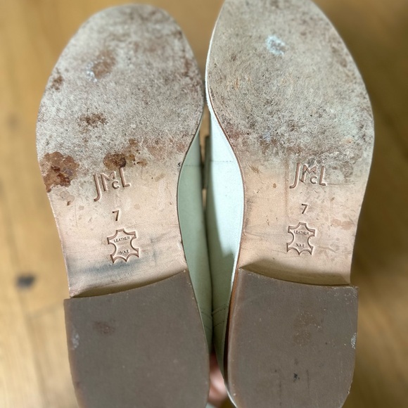 J. McLaughlin Cream Leather Loafers for Women - Picture 7 of 7